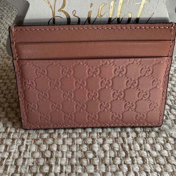 Gucci Pink Card Holder - Picture 1 of 5